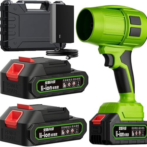 Seese Pro - Soplador Ultraligero y Potente, Soplador de Hojas inalámbrico con batería,Plumero Turbo Inalámbrico De Alta Potencia, (2 Battery)