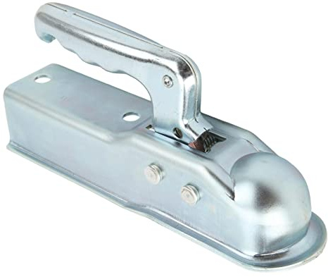 Tbest Rak Tunga Släpvagnskoppling 50 Mm Dragkula Heavy Duty Smidt Stål Galvaniserat Krokkoppling 3500 Lb Lastkapacitet för Fyrkantsrör