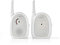 Nedis Nedis - Audio-Babyphone - 2,4 GHz - FHSS-Technologie - Plug-and-Play - Reichweite 300m - Voice Activated Alert (VOX) - Variable Geschwindigkeiten - Visual Sound-Indikator - Out-of-Range-Warnung 2.05 m Grau / Weiss, Weiß/Grau, BAMO111AUWT