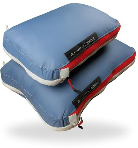 NORDKAMM® Profi-Packtaschen mit Kompression, Ultraleichtes Koffer-Organizer Set, Packing Cubes aus wasserdichtem Stoff, Packwürfel, Packing Cubes Compression