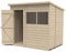 Forest Garden 4LIFE Pent Shed 7x5 - Single Door - 2 Windows