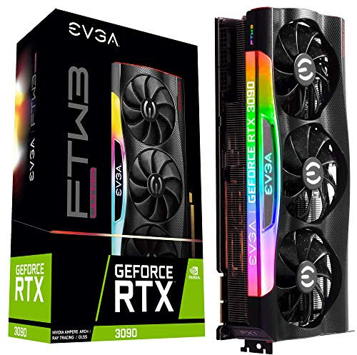 EVGA GeForce RTX 3090 FTW3 Ultra Gaming, 24G-P5-3987-KR, 24GB GDDR6X, iCX3 Technology, ARGB LED, Metal Backplate