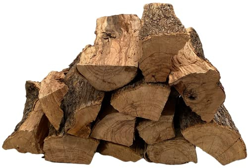 Legna da Ardere di Ulivo in Sacchi da 15 Kg per Caminetti Stufe Caminetti Forno a Legna Combustibile Riscaldamento Casa (90 Kg)