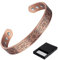 MacCopper Herren-Kupferarmband, 99,9 % reines Kupfer, Magnetarmband mit 8 Magneten, 16,5 cm, verstellbare Magnete, Schmuck mit Schmuck-Geschenkbox (Kupfer A)