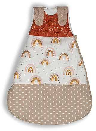 ULLENBOOM ® Sacco nanna Baby da 0 a 3 mesi, 56/62 Arcobaleno (Made in EU) - Sacco a pelo Baby Newborn - Tutto l'anno per la primavera, l'autunno e l'inverno, sacco a pelo per bambini con 2,5 TOG