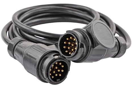 DEMA Anhänger PKW Verbindungskabel 3 m – Verlängerungskabel, Adapterkabel, Kupplungskabel, 13-polig – robust, flexibel, ideal für Trailer, Wohnwagen, Bootsanhänger