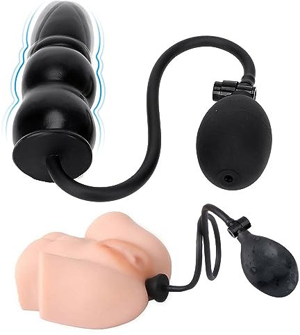 P1A- Giocattoli Gonfiabili in Silicone Nero plúg ànalé dilàtatóré ànàl ànàleséx tóy kit bútt dilatàtóri palliné ànàli dildó séxytóysys vibràtoréper próféssionàlé in ànó per donna uomo coppie