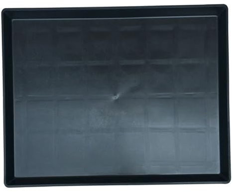 Xweptuy Dog Crate Tray Black Replacement Pan Plastic Base Tray for Dog Cage Crate Black Cleaning Tray for Pet Cages Crates Kennels Dogs 23.03 X 16.26 X 1.18 Inch.