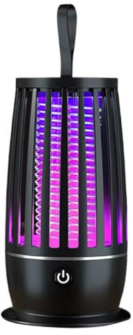 Suoumwa Lampe Anti-Moustique Portable avec Prise USB pour, Le Bureau, la Chambre D'Étudiant. Répulsif Silencieux Contre Les Moustiques en Couleur Noire.
