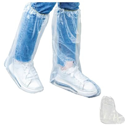 Fayemint 20 Paare Protège Chaussures Imperméable, Chaussons Pluie Long, pour Hommes et Femmes, Couvre-Chaussures Antidérapants Contre la Pluie