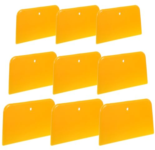 Guduling 9 espátulas de pintor de plástico, espátula de plástico, espátula de plástico reutilizable para aplicar rellenos, reparaciones de pintura, masilla, esmaltes y selladores