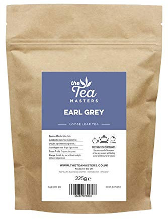 The Tea Masters Loose Leaf Tea - Earl Grey (1 x 225g)