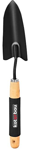 KOTARBAU® Garten Mini Schaufel aus Stahl Blumenkelle mit Holzgriff 37 cm Gartenschaufel für kleine Pflanzen Kleinschaufel Gartenwerkzeug Handschaufel zum Umpflanzen Gartenpflege Jäten