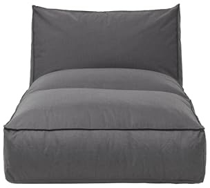 Blomus Stay Outdoor Bett S | 80 x 190 cm | Coal | Wetterfest & wasserabweisend | UV-beständig | Hochwertige Sonnenliege mit Stahlbügel für Balkon, Garten & Pool | Premium-Boden