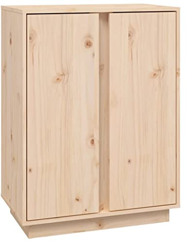 vidaXL Sideboard Schrank Anrichte Beistellschrank Kommode Mehrzweckschrank Standschrank Wohnzimmerschrank 60x35x80cm Massivholz Kiefer