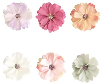 ZTMAKYLH 60 StüCk Kunstblumen Basteln Blumen, Simulation Elegante Blume, KüNstliche Blumen Deko, Deko BlüTen, FüR Hochzeit Feste Partei Haus Scrapbooking DIY Basteln, Mehrfarbig