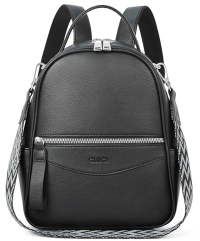 CLUCI Mini Rucksack Damen Klein Leder Elegant wasserdichte Schultasche Daypack Rucksack Damen Kleiner Rucksack Teenager Mädchen Schultaschen Backpack Damen