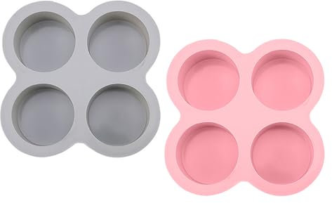 JCUGSBS 2 Mini Moule à Muffins en Silicone Plaque Anti-adhésif Moule à Pâtisserie pour Cupcakes, Brownies, Pudding 13.7 x 5.5 x 2.7 cm