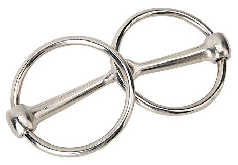 Trensengebiss, Pferdegebiss Eisen-O-Ring-Trensengebiss Hohlgelenk-Mund-Pferdegebisse Mittleres Reittrensegebiss für Reitsportbedarf