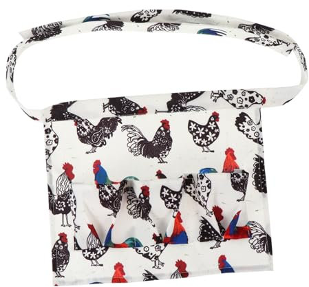 COLLBATH Halterschürze Sammeln 5 Taschen Atmungsaktiv Modisch Geeignet Für Hühner Eier