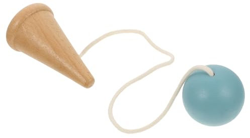 JOINPAYA Geschicklichkeitsball Babyballspielzeug Spielzeug Interagieren Japanische Spielzeuge Neuheit Bälle Spielzeug Pädagogisches Kendama-Spielzeug Kendama-Ball Lustige Kendama Holz Blue
