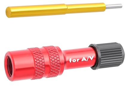Adaptador De Aire De La Horquilla Delantera - Herramienta De Inflador De La Válvula De Aluminio, Conector De Amortiguadores De Suspensión | Adjunto De Tubo De Bicicleta De Montaña, Accesorio