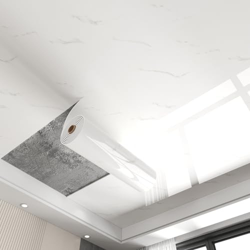 Unikicool Paneles De Techo Autoadhesivos De PVC,Panel Decorativo Pared y Techos,Azulejos de Techo para despegar y Pegar,Grosor 2.5 mm,Fácil de Limpiar,para Cubrir Grietas y Manchas