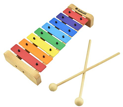 MUSICUBE Xylophone with Harmonica for Kids Orff Instruments Wooden Xylophone with Mallets Toddler Baby Musical Instrument Educational Music Toys Christmas Day Gifts for Boys Girls