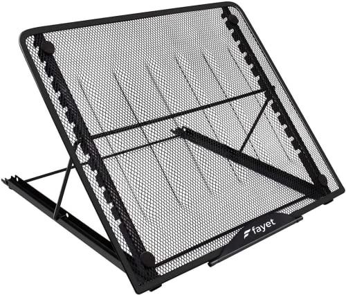 Fayet Supporto per lampada regolabile a 12 punti angolari, supporto anti-scivolo per XP-Pen Artist, compatibile con notebook da 10 ~ 17, monitor da disegno/scheda luminosa Huion A2 A3
