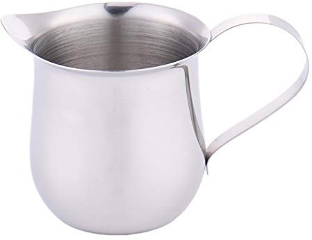 Petite Lait Pichet Pot À Lait, Pot À Lait en Acier Inoxydable, Tasse À Lait Home À Thé en Porcelaine Ensemble De Famille, pour Le Café La Mousse De Lait