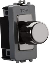 6A 1G 2-Way Dummy Dimmer Module - Black Nickel