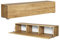 PLATAN ROOM Fernsehschrank TV-Lowboard 105/140 / 160/210 / 280 In Eiche Gold Hängend Oder Stehend Matt (140 x 30 x 32, Eiche Gold)