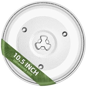 Gemroom 10.5 Microwave Turntable Compatible with Emerson 252100500497, 10 1/2 inch Replacement Microwave Glass Plate for Hamilton Beach, Oster MP-P23