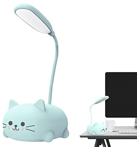 Stronrive Luce di Lettura del Libro,Lampada da scrivania a LED per Bambini | Lampada USB Ricaricabile per la Protezione degli Occhi per l'apprendimento degli Studenti, Lampada da Lettura di Cartoni