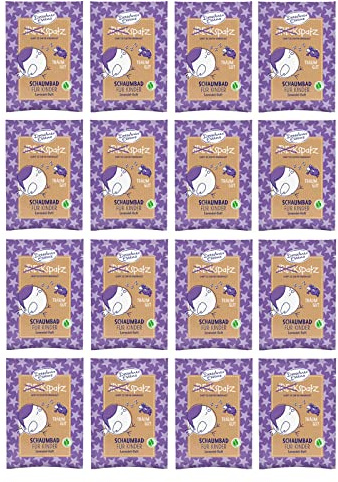 16er Pack Dresdner Essenz Dreckspatz Schaumbad Träum gut Lavendel-Duft 16 x 40 ml Badezusatz vegan