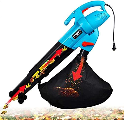 OZBME Soplador de Hojas para Oficina en casa, colección de 45 L, soplador de Hojas eléctrico de Mano, Aspirador de Hojas con Cable para Patio, césped y jardín