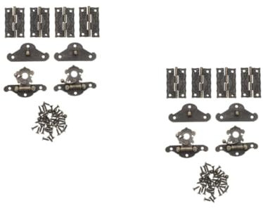 Gadpiparty 2ensembles Charnières Et Verrous Anciens Pour Boîtes Accessoires Pour Et Bijoux Et Facile à Installer
