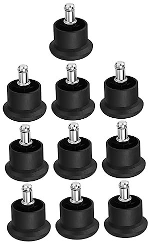 SHINEOFI Butée De Chaise à roulettes 10 Pièces Patins De Chaise Fixes en PU Résistants à l'usure pour Meubles Accessoires Adaptés en Et Métal