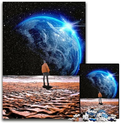 Beautiful Planet Earth Jigsaw Puzzle 1000 Pieces Puzzles for Adults Perfect Home Or Office Decor Ideal 1000 PCS(38x26cm)