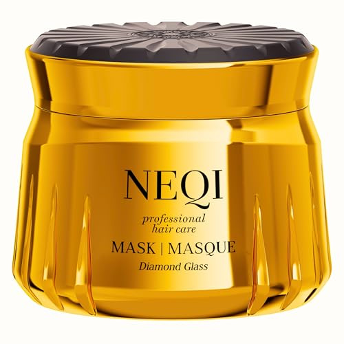 NEQI Haarmaske Diamon Glass – Intensive Haarkur Anti Frizz für trockenes, geschädigtes, coloriertes & blondiertes Haar – Glanz & Geschmeidigkeit Hair Treatment vegan, 250ml