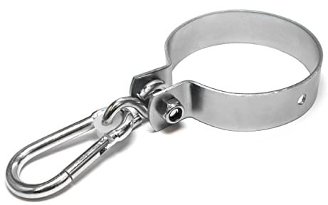 PRIOstahl Schaukelschelle Schaukelhaken Schaukelhalter Schaukelbefestigung - 140mm x 1 Stück Kinderschaukel Karabiner Schaukel Schaukelhalterung Schaukelgestell Balken Befestigung Verzinkt