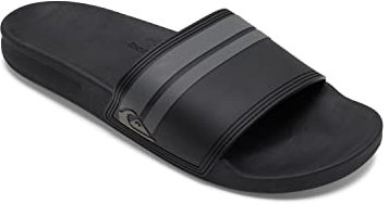 Quiksilver Rivi Slide - Slider Sandals for Men, Peeptoe Sandalen, Schwarz (black/black/grey XKKS), 43 EU (9 UK)