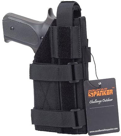 EXCELLENT ELITE SPANKER Étui Universel Réglable Pistolet Holster pour G17, G18, G19, G26, G34, M1911, XD-45 ACP et CZ P-10C