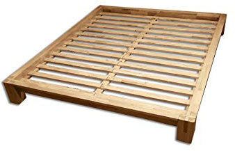 Futon Online Cama Tokio, Natural, 200x180x20 cm