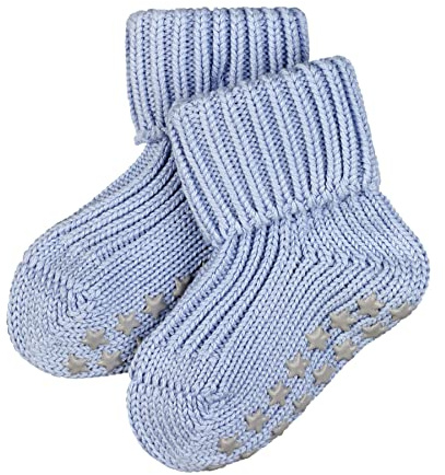 FALKE Unisex Baby Catspads Cotton B Hp Thick Grips On Sole Grip socks 1 Pair, Blue Crystal 6290, 6-12 months