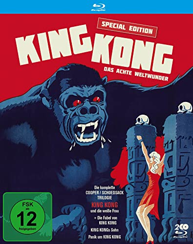 King Kong - Das achte Weltwunder: Die komplette Cooper-/Schoedsack-Trilogie (Special Edition) + Originalsynchro Die Fabel von King Kong (Filmjuwelen) [Blu-ray]