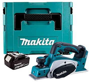 Makita DKP180Z Hobel 82 mm LXT 18 V + 1 x BL1850B + MAKPAC