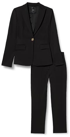 Laser Tailleur Giacca + Pantalone Punto Stoffa Scuba con Bottone Metallo