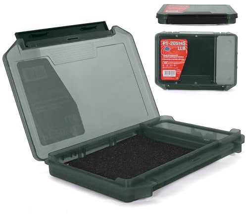 Pro Tackle Lure Box 20-W/G - Soft Foam - Angelköderbox für sichere Aufbewahrung und Organisation (Soft Foam III - G)