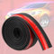 Universal-Frontspoiler, 2.5M Universal Front Lippe Stoßfänger Gummi Selbstklebend Tuning Frontspoilerlippe, Gummi-Stoßstangenschutz,für Auto LKW Tür Fenster Dekor